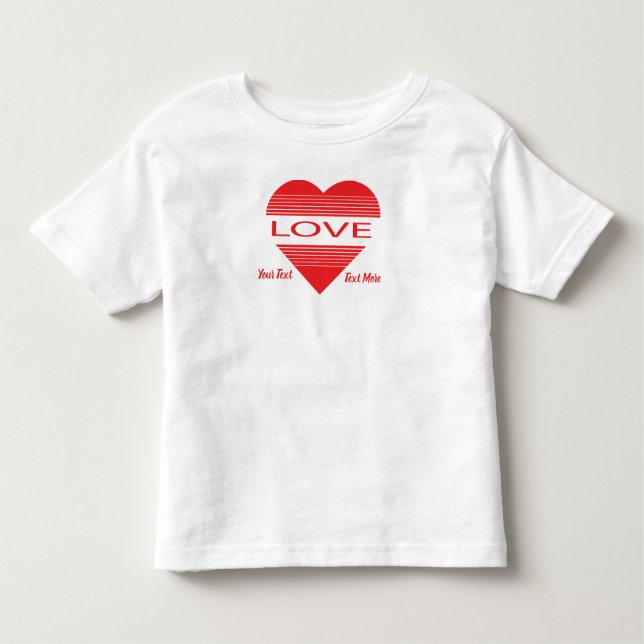 Love & Romance Concept Design with Heart Elements Kleinkind T-shirt (Vorderseite)