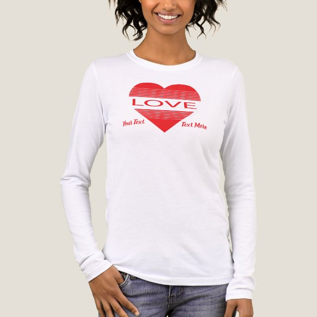 Love & Romance Concept Design with Heart Elements Tri-Blend Shirt (Vorderseite)