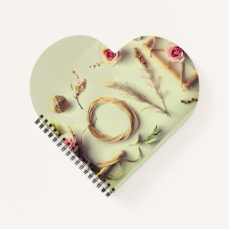 “Love Rose” Spiralherz Notizbuch