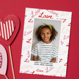 LOVE SCRIPT COLLAGE PHOTO CLASSROOM VALENTINES MITTEILUNGSKARTE