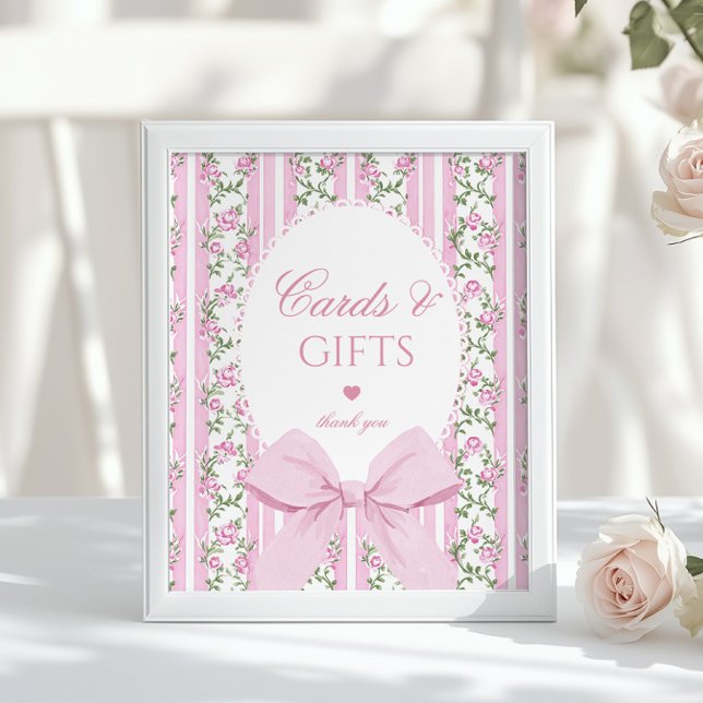 Love Shack Baby Cards and gifts Floral Bow Poster (Von Creator hochgeladen)
