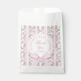 Love Shack Baby Coquette Pink Bow Thank you Geschenktütchen