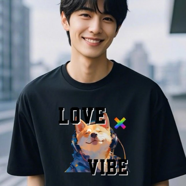 LOVE × SHIBA - Custom T-Shirt (Von Creator hochgeladen)