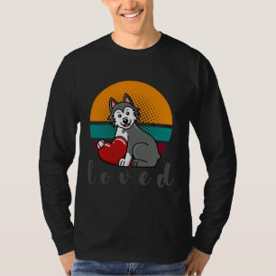 Love Sibirischer Husky-Valentinstag T-Shirt