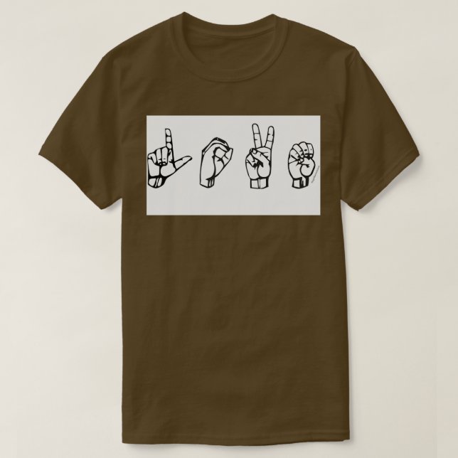 LOVE Sign Language 7 T-Shirt (Design vorne)