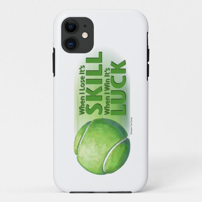 Love Skill Win Tennis Ball Case-Mate iPhone Hülle (Rückseite)