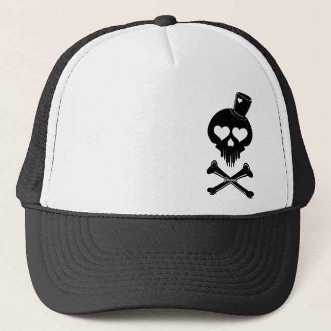 Love-Skull-003 Truckerkappe (Vorderseite)
