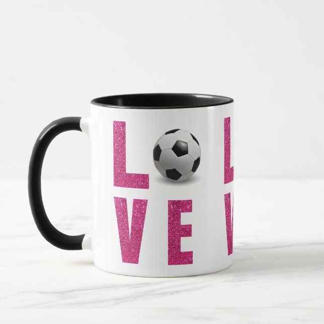 Love Soccer Tasse (Links)