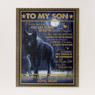 Love Son  Letter To My Son Never Feel You're Alone Puzzle
