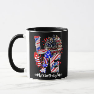 LOVE Sonnenblume Leopard Feuerwerk Phlebotomie Leb Tasse