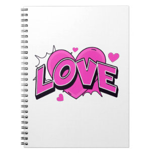 LOVE Spiral-Foto-Notizbuch Notizblock