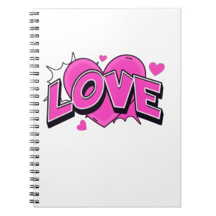 LOVE Spiral-Foto-Notizbuch Notizblock