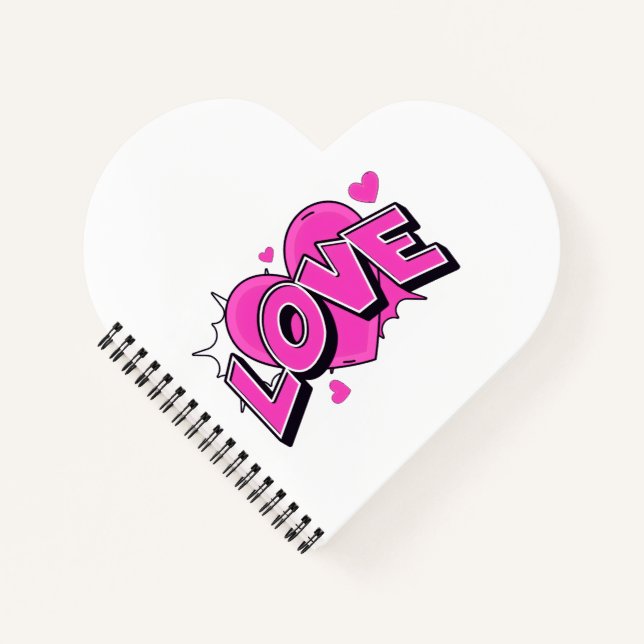 LOVE Spiralblock Notizbuch (Vorderseite)
