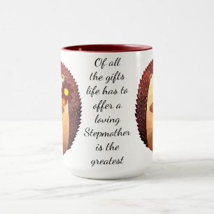 Love Stepmutter Inspiration Zitat Igel Tasse
