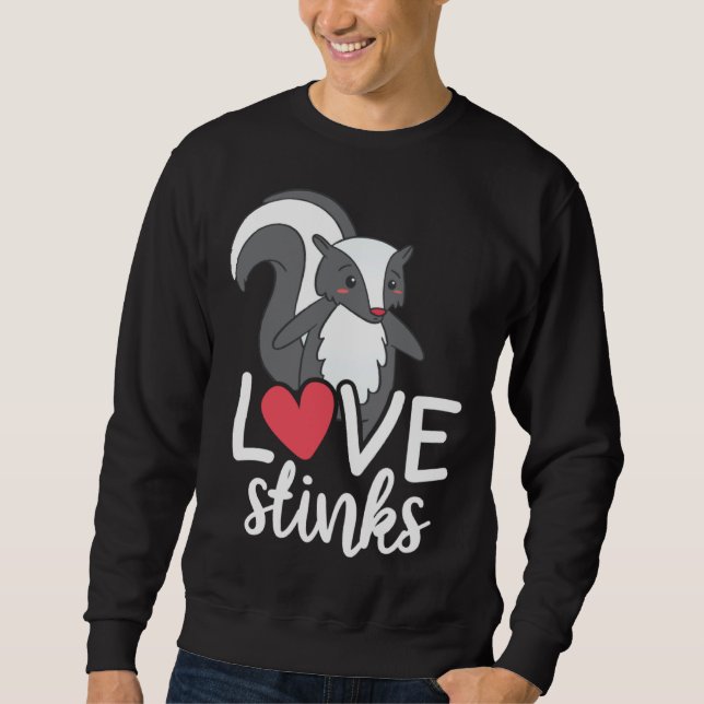 Love Stinks Clothing His and Her Valentines Day Sweatshirt (Vorderseite)