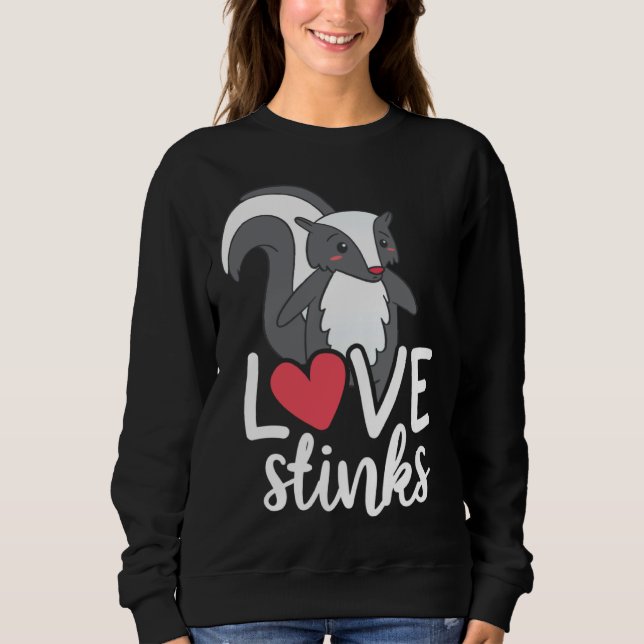 Love Stinks Clothing His and Her Valentines Day Sweatshirt (Vorderseite)
