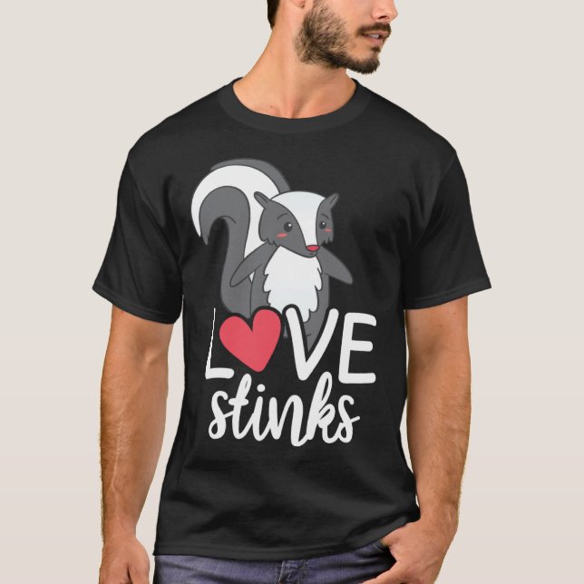 Love Stinks Clothing His and Her Valentines Day T-Shirt (Vorderseite)