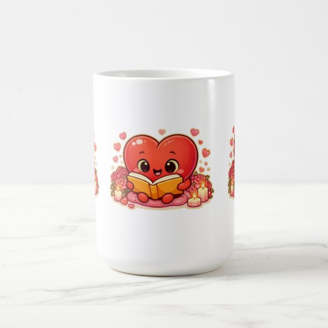 Love Stories Begin Within the Heart Kaffeetasse (Mittel)