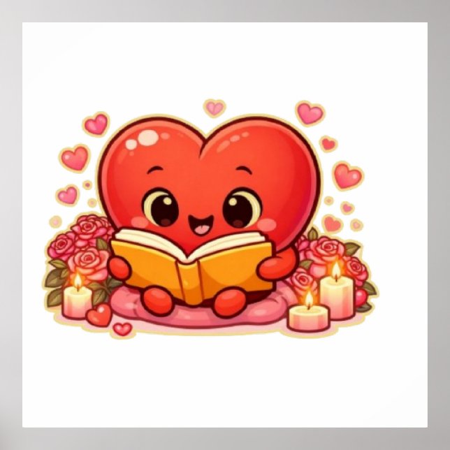 Love Stories Begin Within the Heart Poster (Vorne)