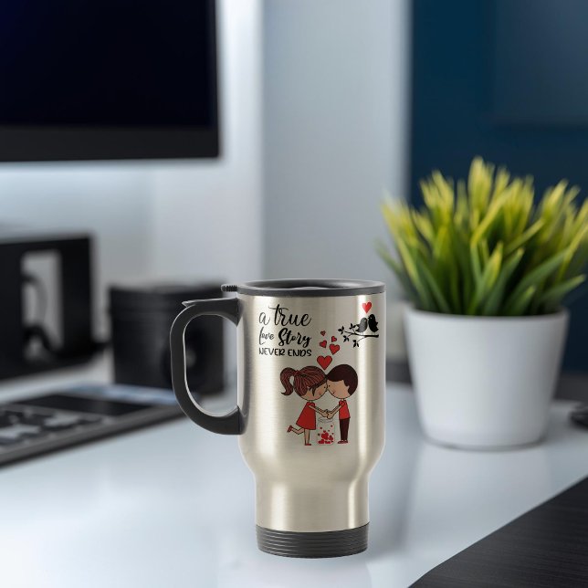 Love Story Travel Mug Reisebecher (Von Creator hochgeladen)