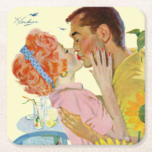 Love-Struck 2 Rechteckiger Pappuntersetzer