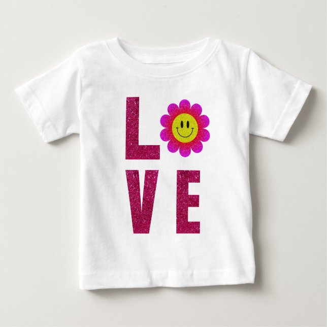 Love Sunflower Baby T-shirt (Vorderseite)