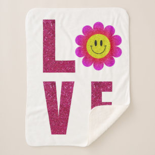 Love Sunflower Sherpadecke