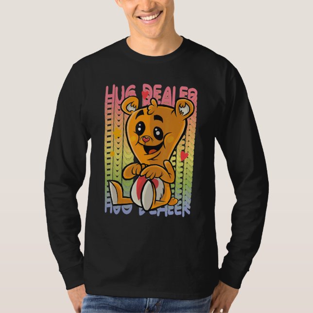 Love Teddy Rainbow Hug Dealer Cute Teddy Bear Hug  T-Shirt (Vorderseite)