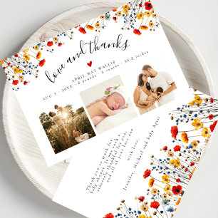 Love&Thanks Wildflower 3 Foto Baby Danke