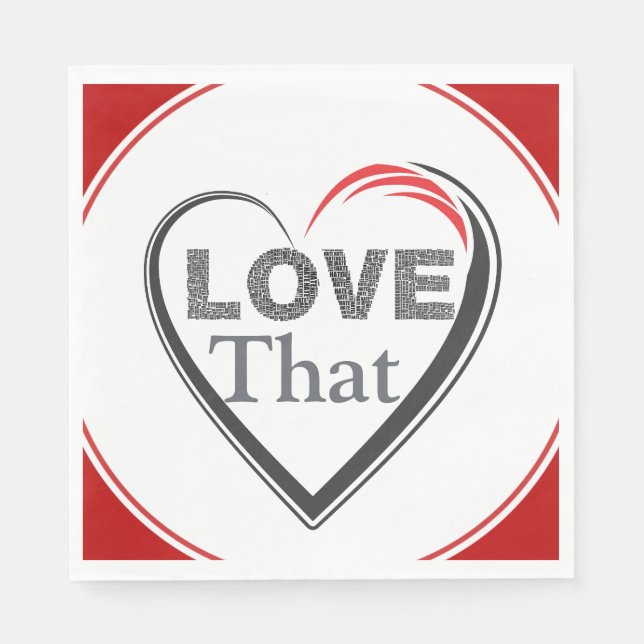 Love That Paper Napkin Serviette (Vorderseite)