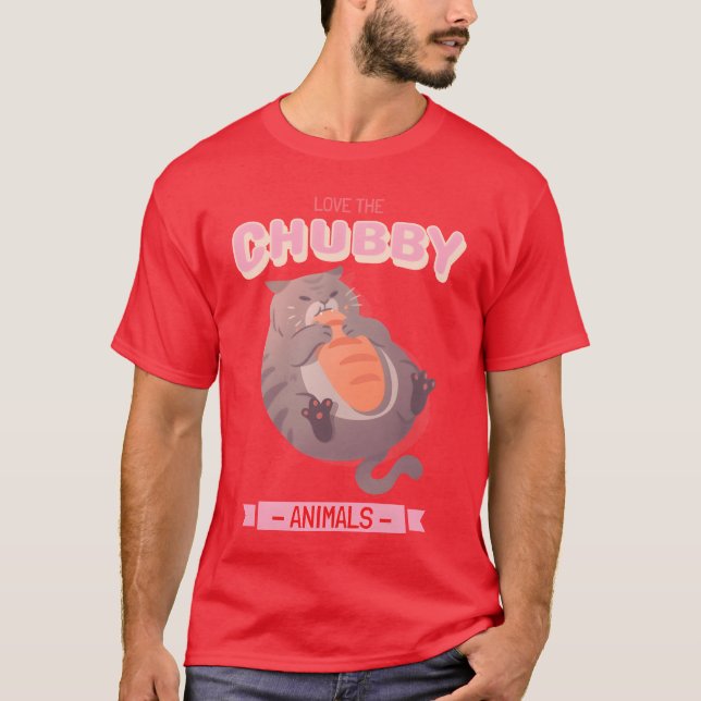 Love the Chubby Animals 15 friends T-Shirt (Vorderseite)