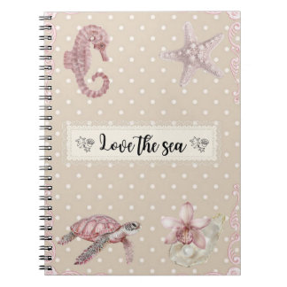 Love the sea Notizbuch Notizblock