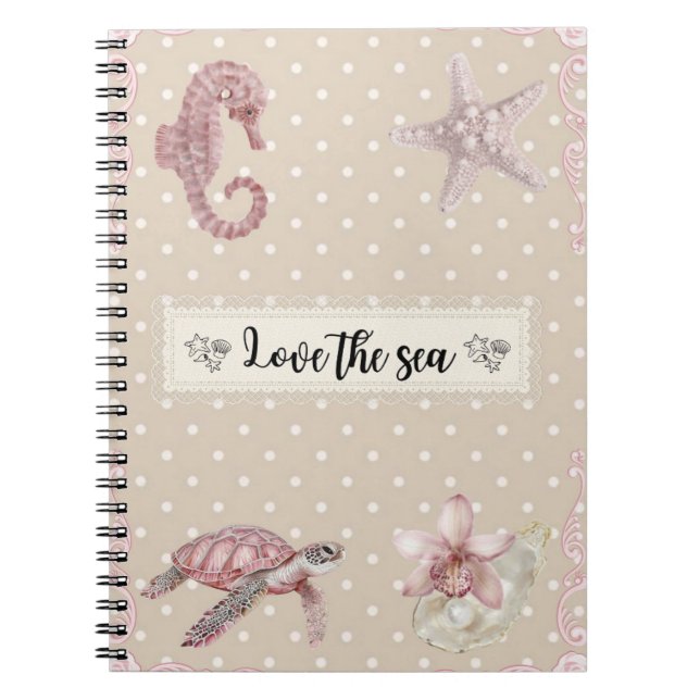 Love the sea Notizbuch Notizblock (Vorderseite)