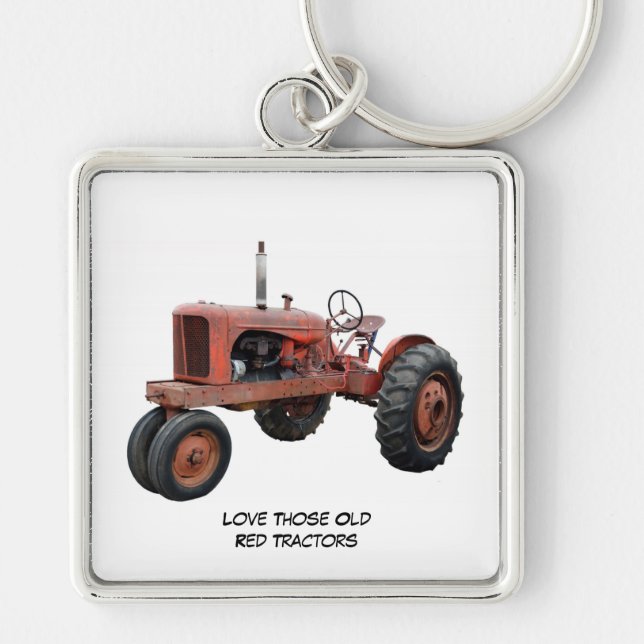 Love Those Old Rustic Tractors Keychain Schlüsselanhänger (Vorne)