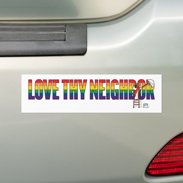 Love Thy Neighbor Autoaufkleber (Auf Auto)