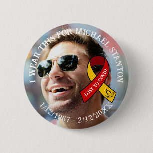 Love to Covid   Memorial Personalisiert Button