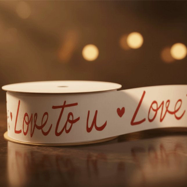 Love to U white and red Ripsband (Love to U)