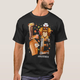 LOVE Truthahn Pilgerhut Hauskrankenpflegerin Leben T-Shirt