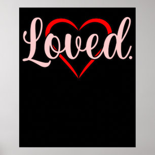 Love Valentine Niedlich Romantischer Valentinstag Poster