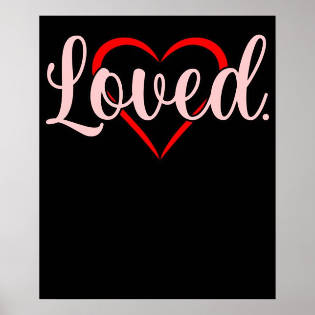 Love Valentine Niedlich Romantischer Valentinstag  Poster (Vorne)