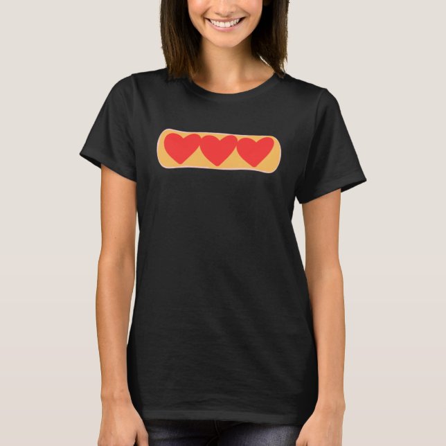 Love Valentine s Day Couple Relationship Heart  In T-Shirt (Vorderseite)