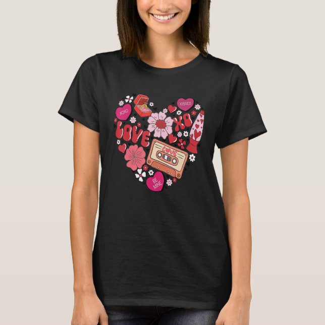 Love Valentine's Day Conversation Hearts Ring Pop  T-Shirt (Vorderseite)