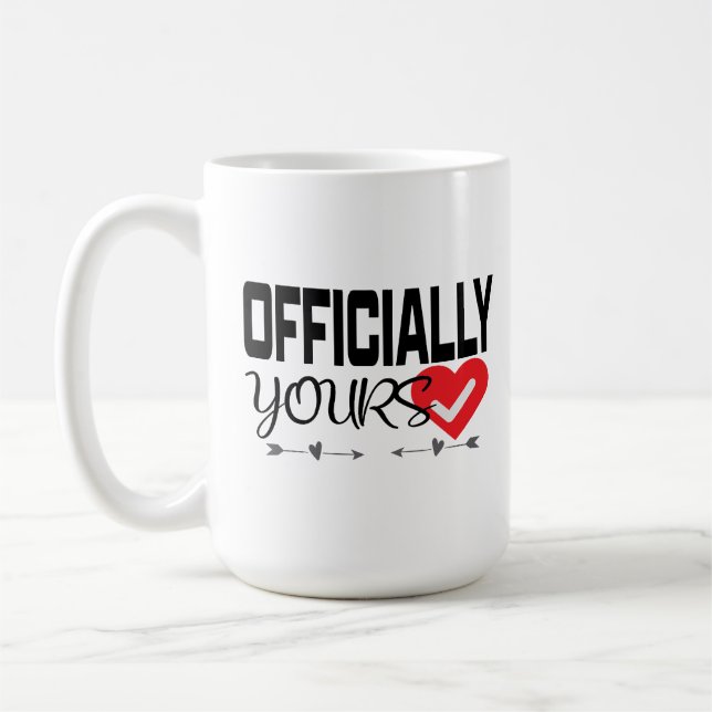Love Verified Heart Checkmar Kaffeetasse (Links)