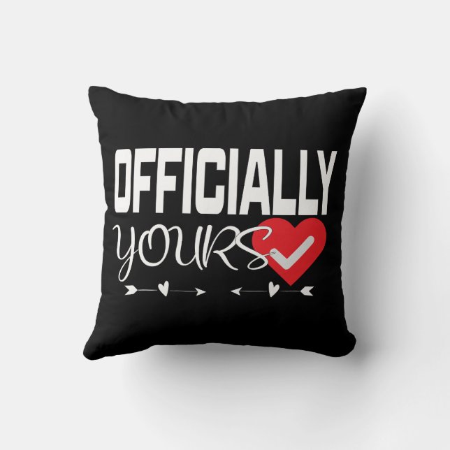 Love Verified Heart Checkmar Kissen (Rückseite)