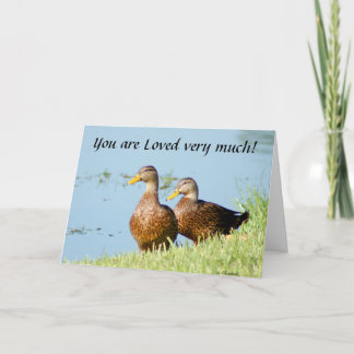 Love vermisst Sehr viel Grußkarte Karte