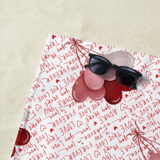 Love Vibes Beach Towel Strandtuch (Beispiel)