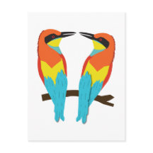 LOVE VÖGEL AUF DER Postkarte