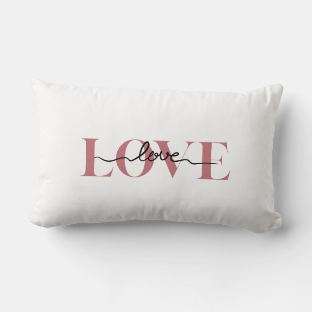 LOVE Wedding Accent Pillow Lendenkissen (Rückseite)