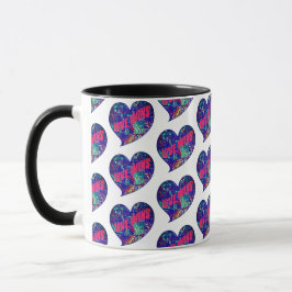 Love Wins Inspirational Words Art Heart Tasse