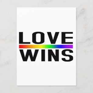 Love Wins - LGBTQ+ Pride Postkarte